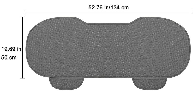 BAGILO Car Seat Mat Vehicle Seat Cover Car Seat Cushions Front Single Seat Cover (Pack of 01) (Grey) - Image 2