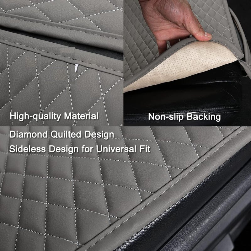 BAGILO Car Seat Mat Vehicle Seat Cover Car Seat Cushions Front Single Seat Cover (Pack of 01) (Grey) - Image 4