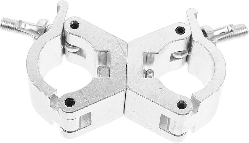 Heavy Duty Dual Ring Clamp For Stage Lighting Truss Hooks Black - Image 2
