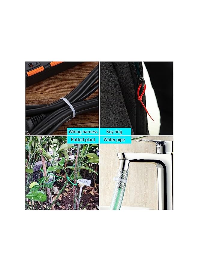 EKIND Cable Zip Ties, 100 Pack 8 Inch Self Locking UV Resistant Nylon Plastic Wire Ties Perfect for Electric Cables/Connecter Plants, Home, Office, Garage, Indoor and Outdoor (Black) - Image 5