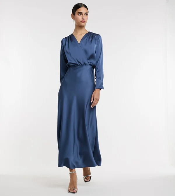 بي سي بي جي BCBG Satin Long Dress