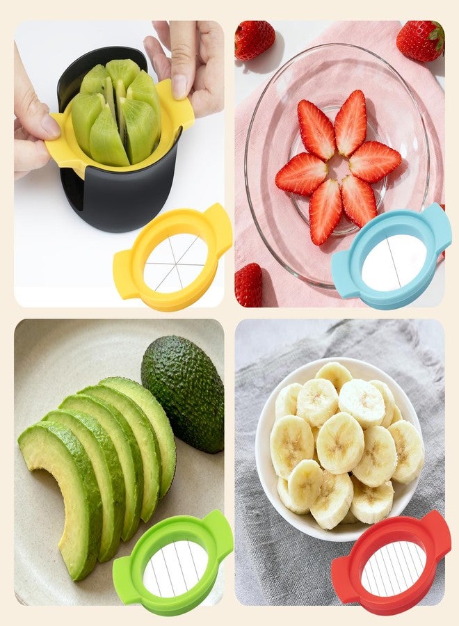 Hobychild Egg Slicer, 4-in-1 Stainless Wire Egg Slicer for ard Boiled Eggs, Soft Fruit & More - Effortless Egg Cutter for Salads, Sandwiches, Charcuterie Boards - (Perfect for Strawberries, Bananas, Grapes) - Image 3