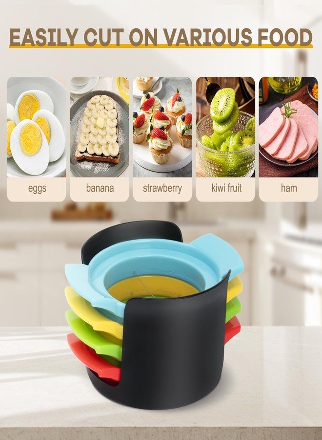 Hobychild Egg Slicer, 4-in-1 Stainless Wire Egg Slicer for ard Boiled Eggs, Soft Fruit & More - Effortless Egg Cutter for Salads, Sandwiches, Charcuterie Boards - (Perfect for Strawberries, Bananas, Grapes) - Image 4