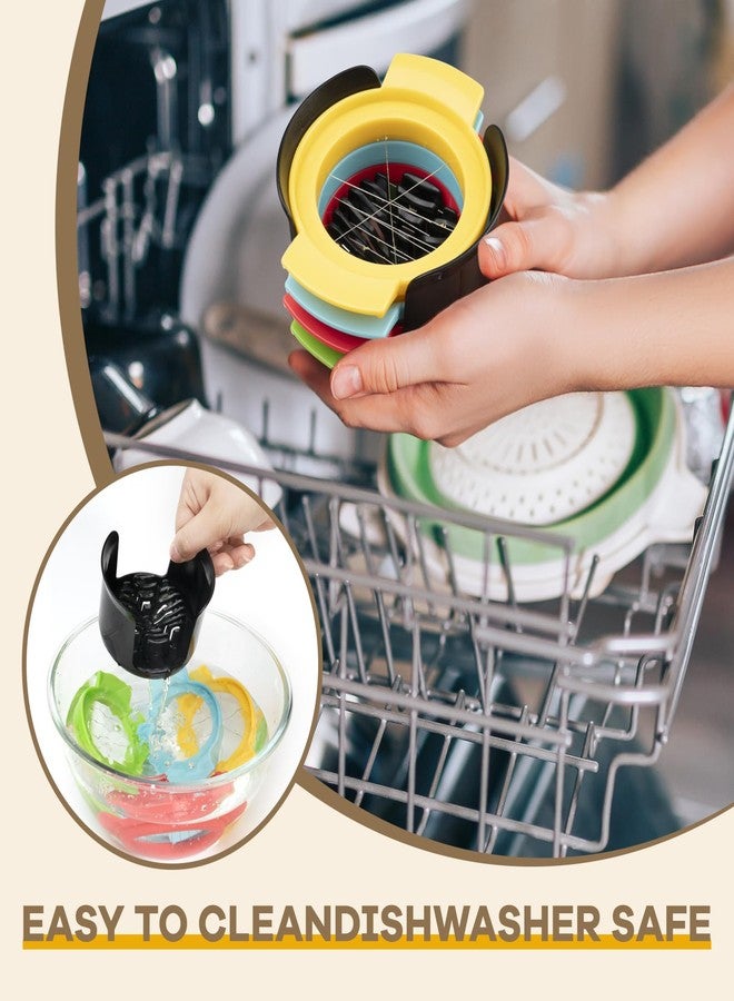 Hobychild Egg Slicer, 4-in-1 Stainless Wire Egg Slicer for ard Boiled Eggs, Soft Fruit & More - Effortless Egg Cutter for Salads, Sandwiches, Charcuterie Boards - (Perfect for Strawberries, Bananas, Grapes) - Image 5