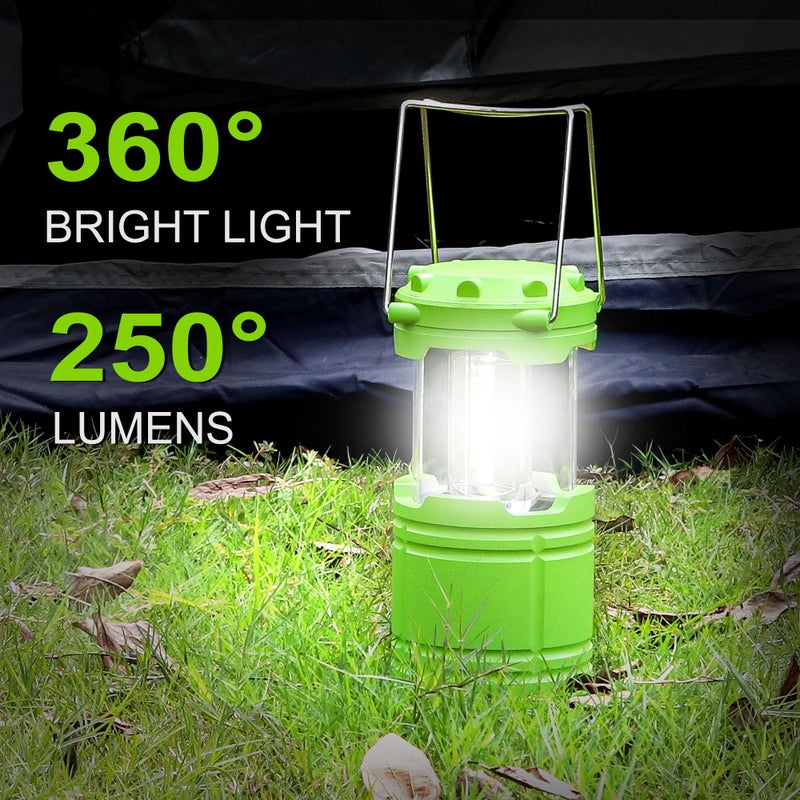 SEAMAGIC 1-Pack LED Green Camping Lanterns, Portable Camping Lights, Outdoor Handled Lamps, Essential Emergency Lights for Power Outages, Hiking, Hurricane - Image 2