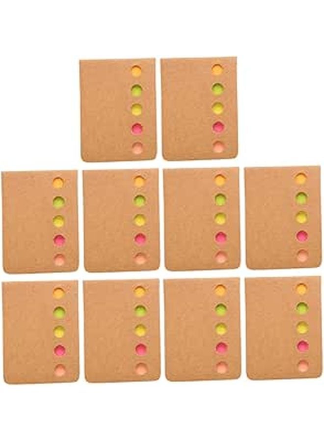 10pcs Self Stick Notepads Candy Colors Memo Pads for Office School Home Lists Reminders - Image 1