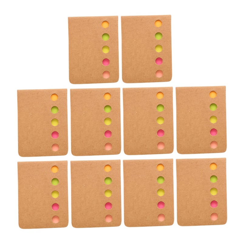 10pcs Self Stick Notepads Candy Colors Memo Pads for Office School Home Lists Reminders - Image 2