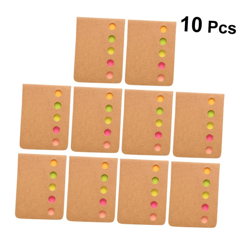 10pcs Self Stick Notepads Candy Colors Memo Pads for Office School Home Lists Reminders - Image 3
