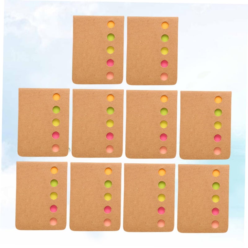 10pcs Self Stick Notepads Candy Colors Memo Pads for Office School Home Lists Reminders - Image 4