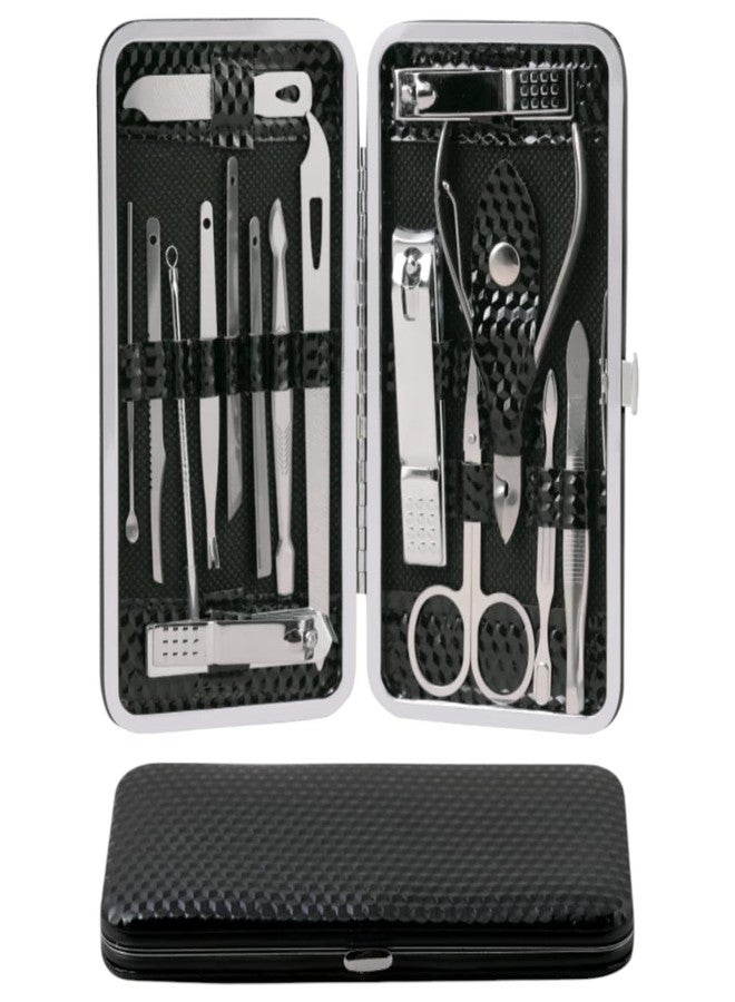LA VENUST All-in-One Manicure Pedicure Kit - 16-Piece Stainless Steel Grooming Set with Travel Case for Hand, Foot & Face Care - Image 1