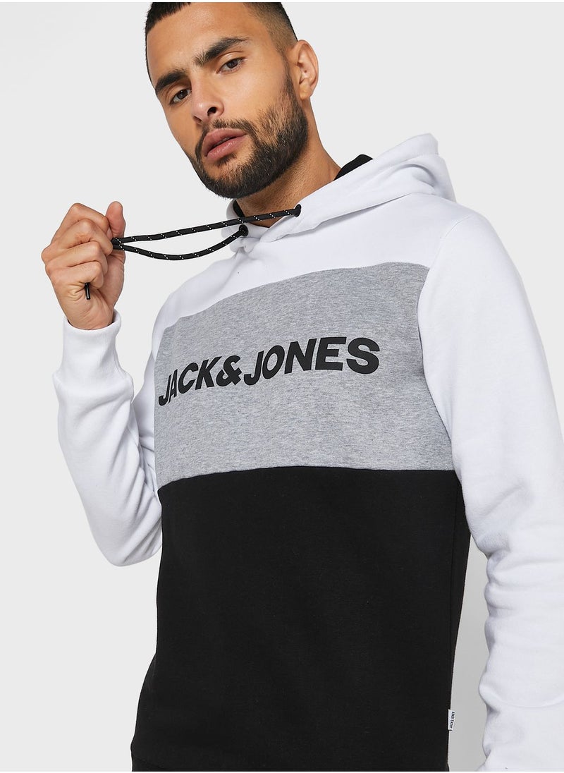 JACK & JONES - Color Block Regular Fit Hoodie - Image 1