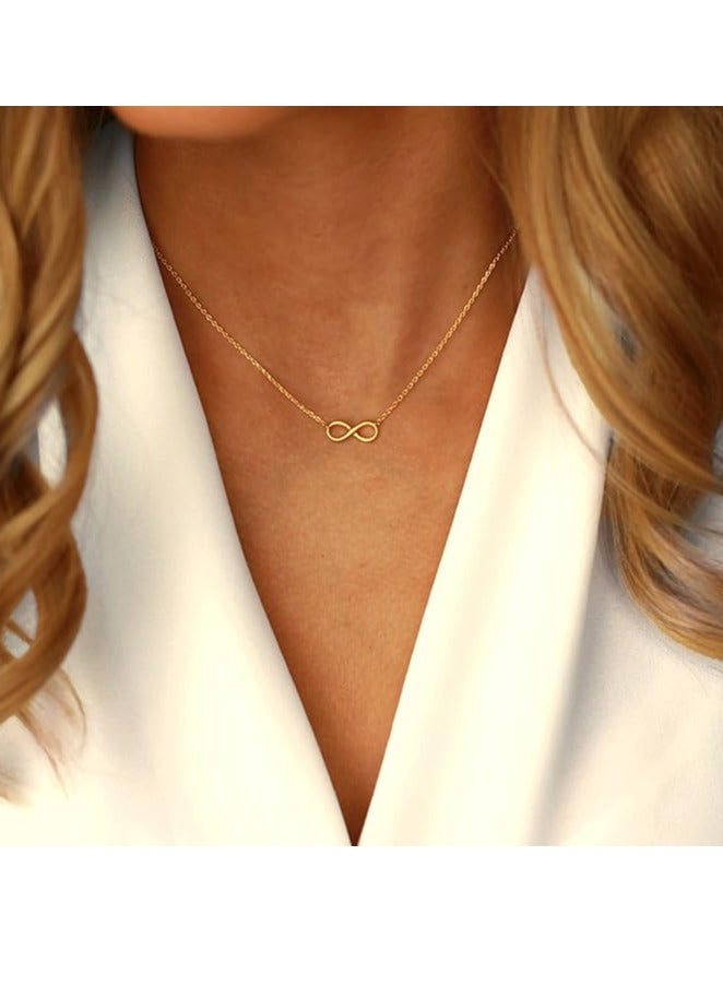 Collner 14K Gold Heart Pendant Star Evil Eye Crescent Moon Choker Necklace Boho for Women - Image 2
