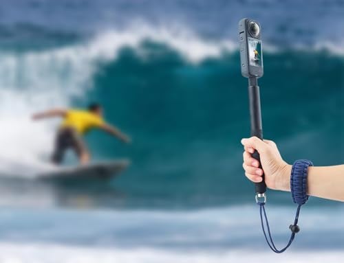 Rigdance Paracord Camera Wrist Strap Lanyard with Screw for DJI Osmo Pocket 3, for Insta 360 X5 X3, X4, X2, Universal Hand Strap for DSLR Cameras, Action Cameras, Selfie Sticks (Grayish-blue) - Image 5