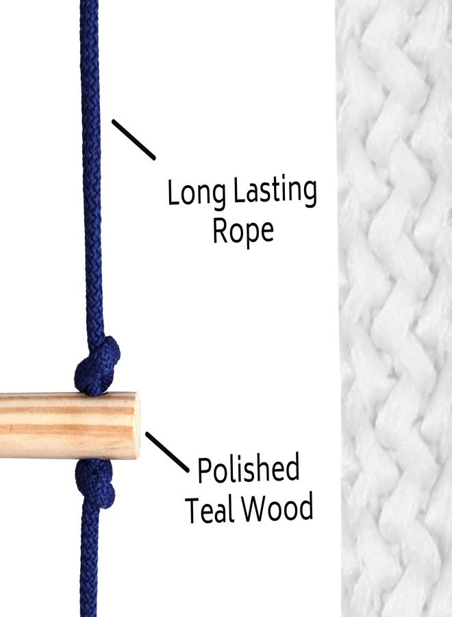 BOFFLE سلم حبال للأطفال من بوفل | درج تسلق للأطفال | ميزان خشبي للأطفال للنشاط البدني | ألعاب داخلية وخارجية للأطفال من 3 إلى 10 سنوات - Image 3