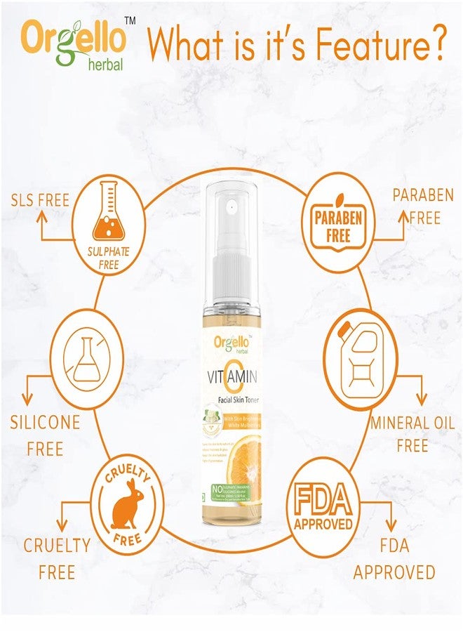 Orgello Vitamin C Toner 1 x 100 ml | Aloe Vera Peel Off Mask For Face 1 X 100 ml | Men Women Girls Boys Normal Oily Dry Skin | Paraben Sulphate Free | Pack of 2 - Image 5