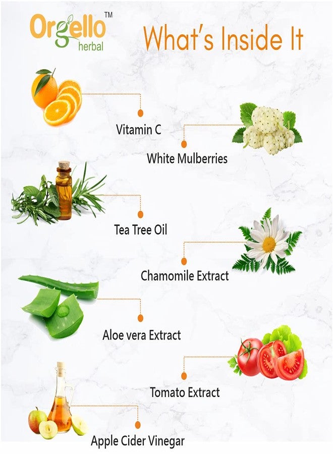 Orgello Vitamin C Toner 1 x 100 ml | Aloe Vera Peel Off Mask For Face 1 X 100 ml | Men Women Girls Boys Normal Oily Dry Skin | Paraben Sulphate Free | Pack of 2 - Image 3