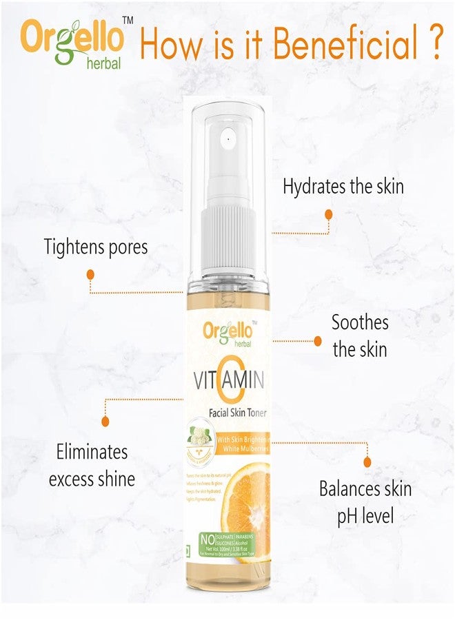 Orgello Vitamin C Toner 1 x 100 ml | Aloe Vera Peel Off Mask For Face 1 X 100 ml | Men Women Girls Boys Normal Oily Dry Skin | Paraben Sulphate Free | Pack of 2 - Image 4