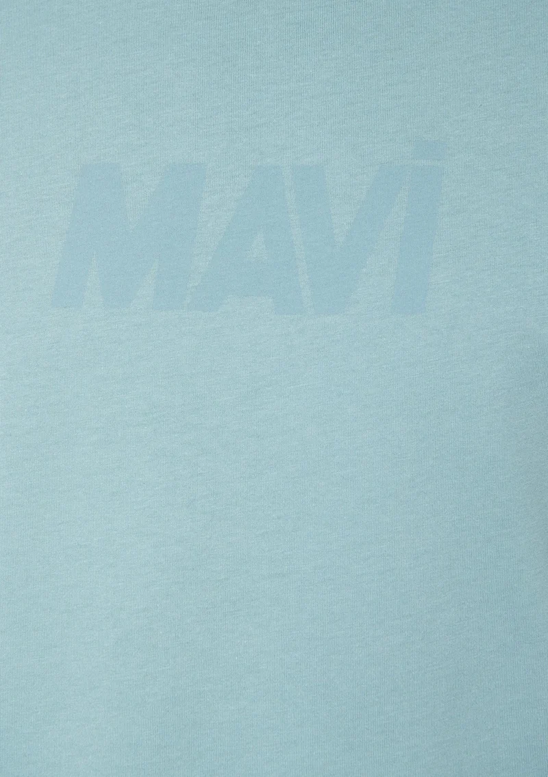 مافي Blue Men's Blue Logo Printed Blue T-Shirt 066846-70838