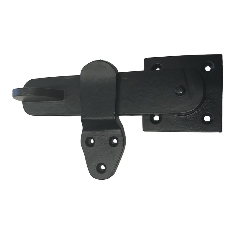 575 Door Latch DS137 Antique Style Door Latch Door Latch for Gates Doors Closet Cabinet Sliding Barn Shed Doors in Vintage Black cast Iron Finish for Interior Exterior Designing 1