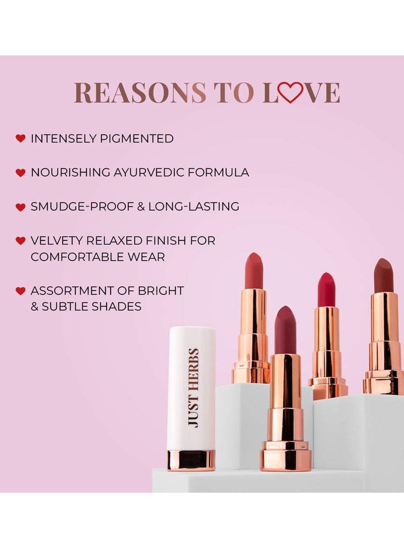 Just Herbs Matte Lipstick 4.2 gm - Image 4