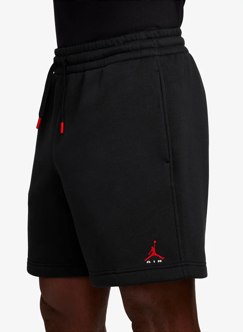 Jordan BLACK/(UNIVERSITY RED) M J BRK ST FLC 7" SHORT BB for Men | Best Price UAE