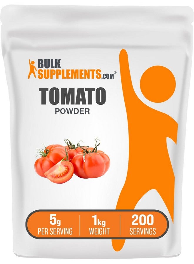 BulkSupplements مسحوق الطماطم من BulkSupplements.com - مسحوق الطماطم المطحون، مكمل الطماطم - نباتي وخالي من الغلوتين، 5 جرام لكل حصة، 1 كجم (2.2 رطل) (عبوة من 1) - Image 1