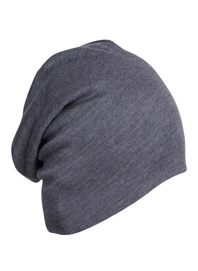 FabSeasons Cotton Slouchy Beanie and Skull Cap for Summer, Winter, Autumn & Spring Season. Combo Pack of 2 (Gray, Blue) - Image 4