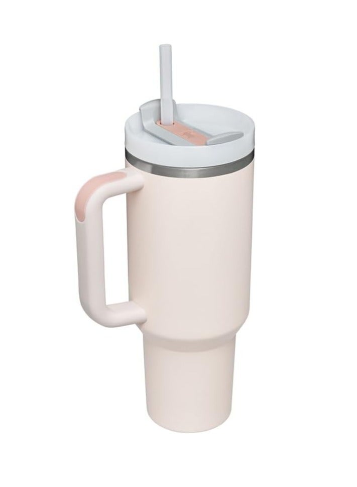 Stanley Tumbler - Rose Quartz | Cold For 11 Hours - Iced For 48 Hours - Stainless Steel Tumbler With Straw, Handle And Lid - Dishwasher Safe Travel Mug - Image 2