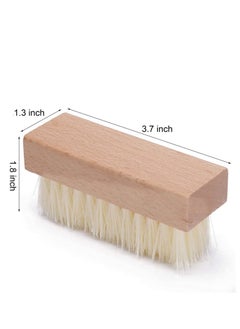 Excefore 4 PCS Nail Scrub Brush Wooden Non-Slip Hand for Cleaning Fingernail Toe  - Image 5