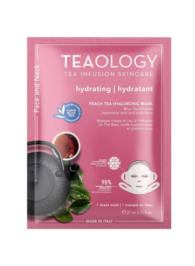 Teaology Peach Tea Hyaluronic Mask Hydrating 1unit - Image 1