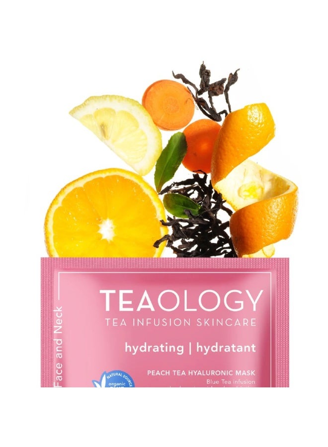 Teaology Peach Tea Hyaluronic Mask Hydrating 1unit - Image 3