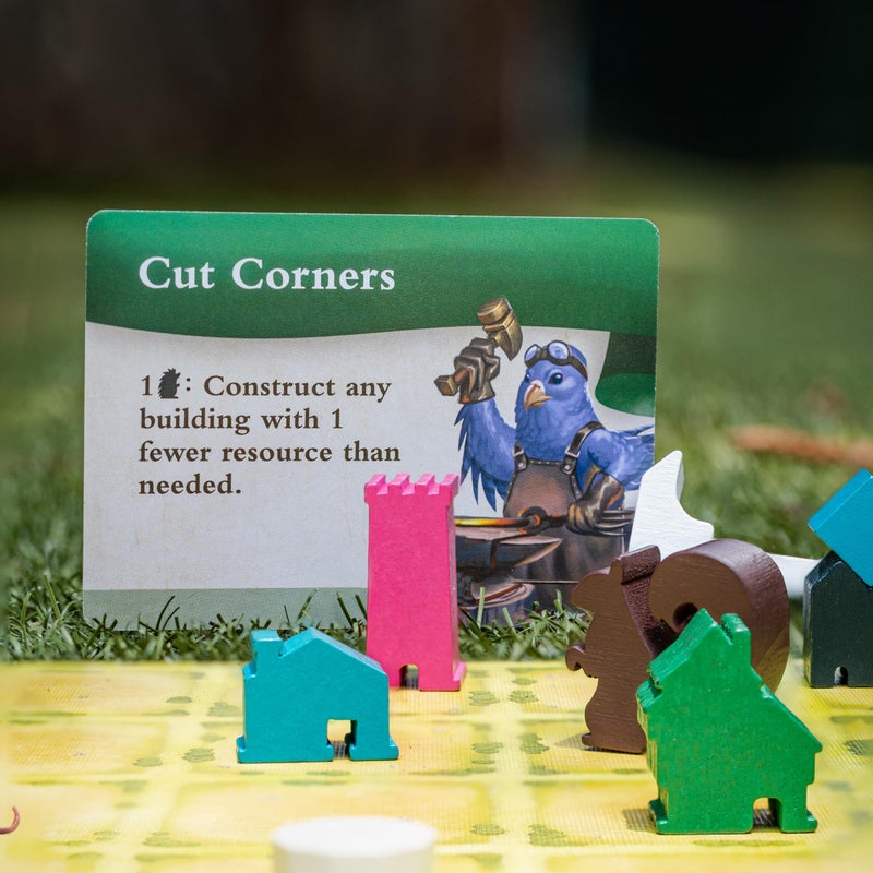 AEG Games AEG Tiny Towns: Villagers Expansion | Talented Creatures Have Come to Visit | Adds Villagers, New Buildings & Monuments | 1-6 Players | Ages 14+ - Image 4