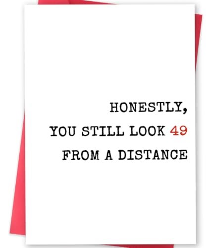 ICOOLYI Funny 50th Birthday Card Gift｜Humorous Greeting Card for Men, Women, Him, or Her – 50 Year Old Birthday Gift with Envelope, Party Decorations Keepsake - Image 1