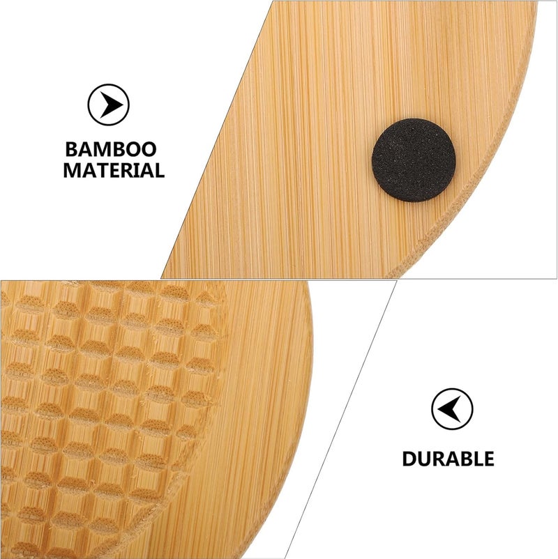 PRAMANTA 2Pcs Non-Slip Wooden Hot Pot Stand for Hot Utensils in Kitchen, Vessel Stand for Kitchen Dining Table Trivets for Hot Pot Pan - Image 5
