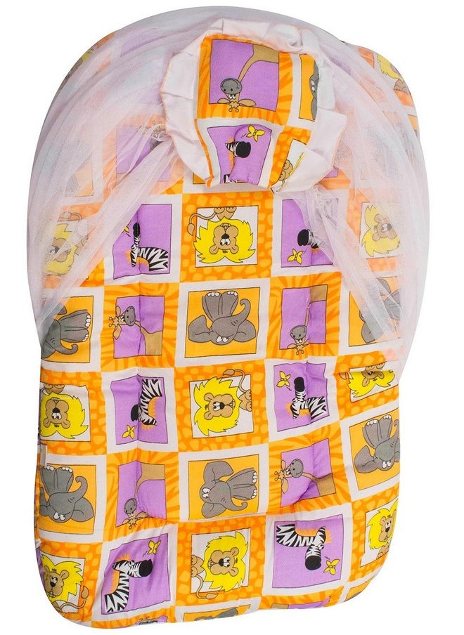 Ole Baby Multiprint Bedding Set With Mosquito Net Bed Canopy For Newborn Baby Sleep Night Mosquito Netting Camping With Pillow  - Image 1