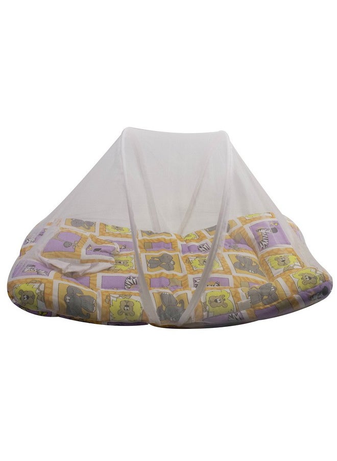 Ole Baby Multiprint Bedding Set With Mosquito Net Bed Canopy For Newborn Baby Sleep Night Mosquito Netting Camping With Pillow  - Image 3