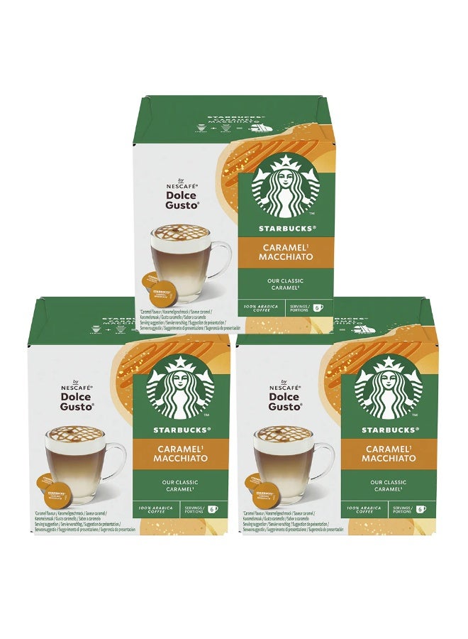 Dolce Gusto NESCAFÉ DOLCE GUSTO STARBUCKS Caramel Macchiato by Coffee Pode, 36 Capsules