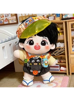 Generic Xiao Zhan 20cm Cotton Flower Doll Xiao Wen Peach Fried Plush Toy Star Circle Personal Collection Naked Doll Small Gift-Specifications:20cm Skeleton (spot)-Color:Xiao Dai Tao's Eye-opening Style (excluding Clothes)  - Image 2