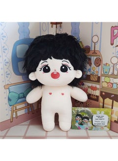 Generic Xiao Zhan 20cm Cotton Flower Doll Xiao Wen Peach Fried Plush Toy Star Circle Personal Collection Naked Doll Small Gift-Specifications:20cm Skeleton (spot)-Color:Xiao Dai Tao's Eye-opening Style (excluding Clothes)  - Image 1