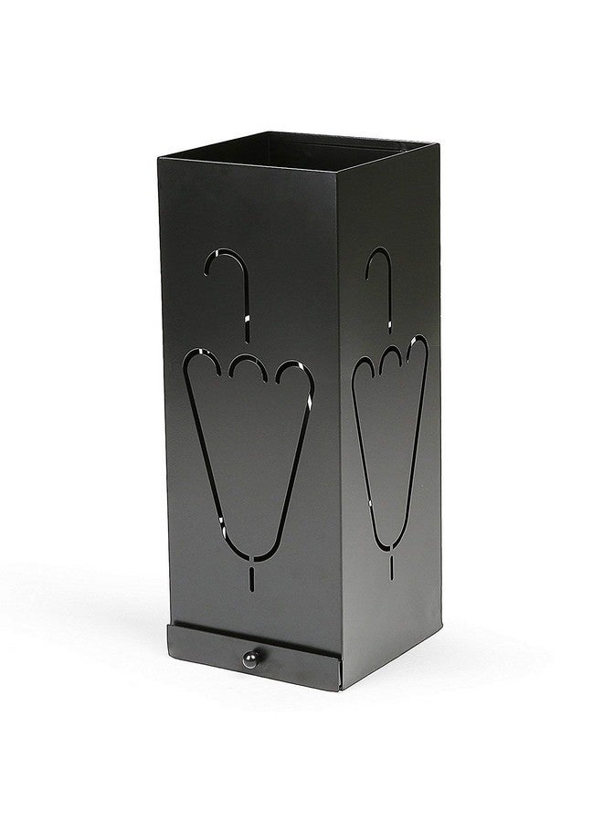 THE BESTSELLERS THE BESTSELLERS Laser Cut Metal Umbrella Stand With Removable Drip Tray (Black, 50 M, 20 Cm, 20 Cm) - Image 2