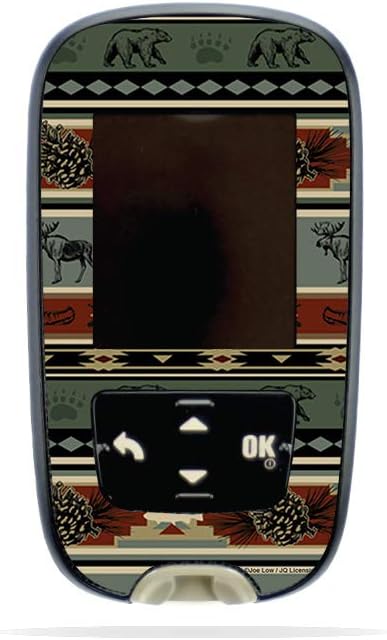 MightySkins Skin Compatible with Accu-Chek Guide - Cabin Stripes | Protective, Durable, and Unique Vinyl Decal wrap Cover | Easy to Apply, Remove, and Change Styles | Made in The USA