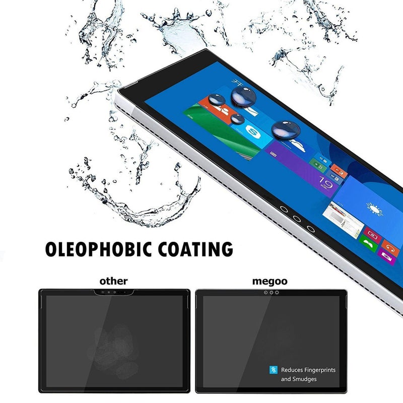 Megoo Screen Protector for Surface 3 10.8 Inch, Tempered Glass - Bubble Free - Ultra Clear - High Sensitive Screen (Lifetime Replacement) - Image 2