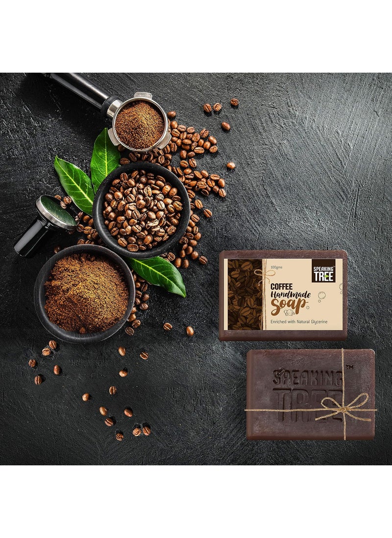 Speaking Tree Speaking Tree Exfoliating Coffee Handmade Soap 100Gms Pack Of 2  Specially Formulated And Cold Processed All Natural Ingredients For Perfectly Clean Skin  Handmade With Love  - Image 4
