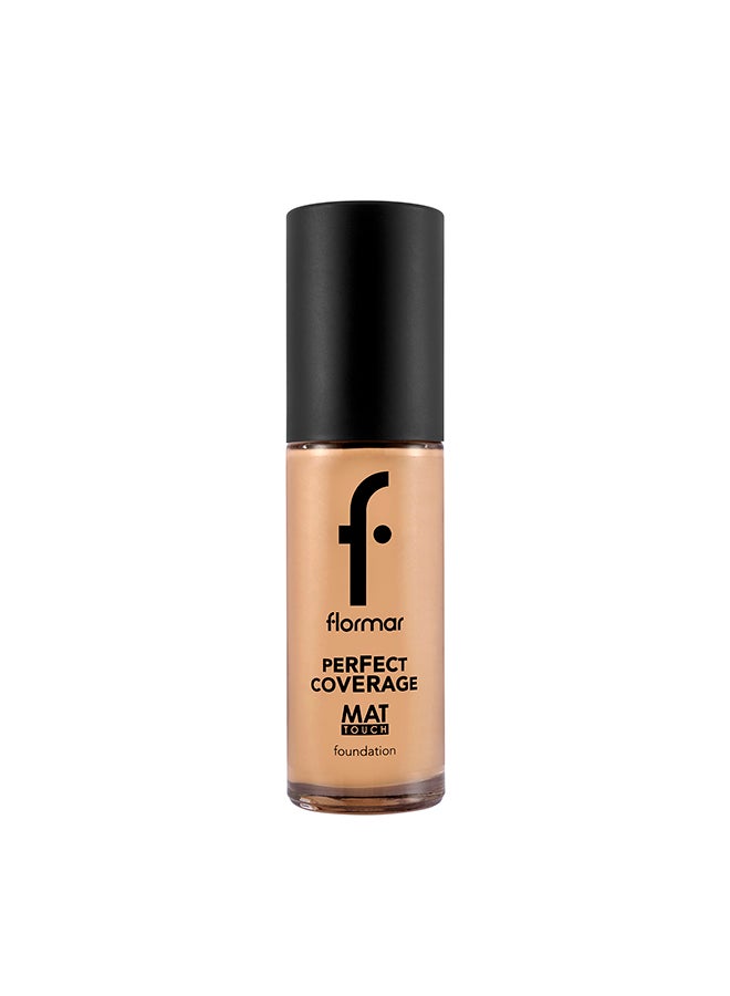 flormar Perfect Coverage Mat Touch Foundation – 304 Nude Ivory – Matte Finish Foundation, Oil-Control Effect, High Coverage Look, Smooth Skin Appearance - Image 1