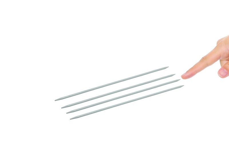 RCB NTGS ProjectsforSchool Knitting Needle No 10 Double Sided Dia 3Mm Length 25 cm Pair of 4 Aluminium for Making Neck of Woolen Artefacts Like Sweaters Multicolored