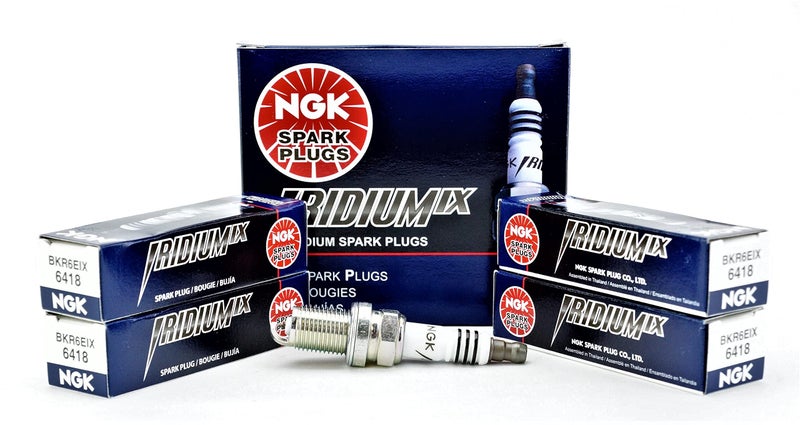 NGK # 6418 Iridium Spark Plugs BKR6EIX - 4 PCS NEW - Image 1