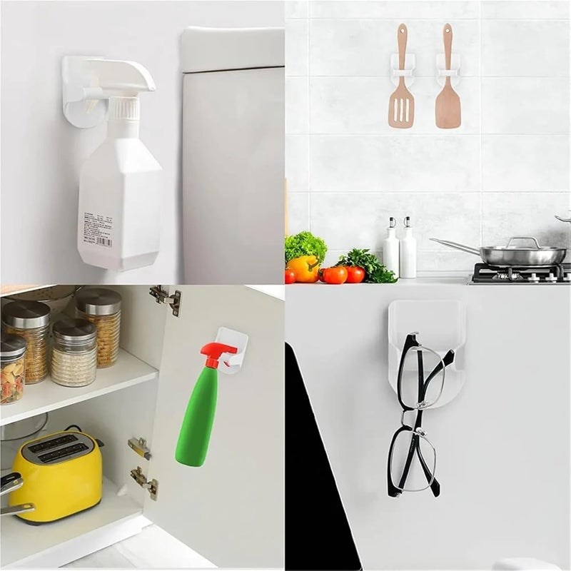 Bottle Holder 20Pcs Wall Mounted Cabinet Storage Rack Spray Bottle Holder For Cabinet Kitchen Bathroom Wall - Image 3