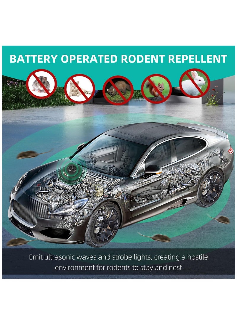 Generic 2-Pack Upgraded Ultrasonic Rodent Repellent with Strobe Light for Cars, Trucks, and RVs - Effective Protection Against Mice, Rats, and Squirrels for Your Vehicle's Engine.  - Image 2