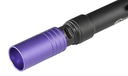 Streamlight ستريملايت 66149 ستايلس برو USB 400nm UV مصباح قلم قابل لإعادة الشحن مع كابل USB وحافظة نايلون، أسود - Image 4