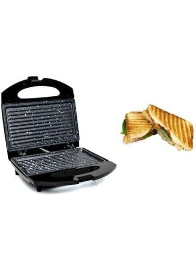 HMA Sandwich Maker Model HMA-1005 – 750W Sandwich Maker with Non-Stick Plates and Temperature Control – Granite Color - Image 3